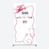 Aperturee - Aperturee Pink Bachelor Cap Earned It Nurse Grad Rectangle Backdrop